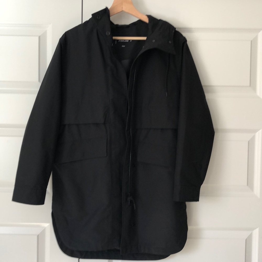 Everlane renew anorak, xxs, black